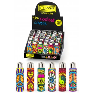 Clipper Classic Large Pop Cover - Zig Zag Hippie Passion - 30ct Display [CP11R]
